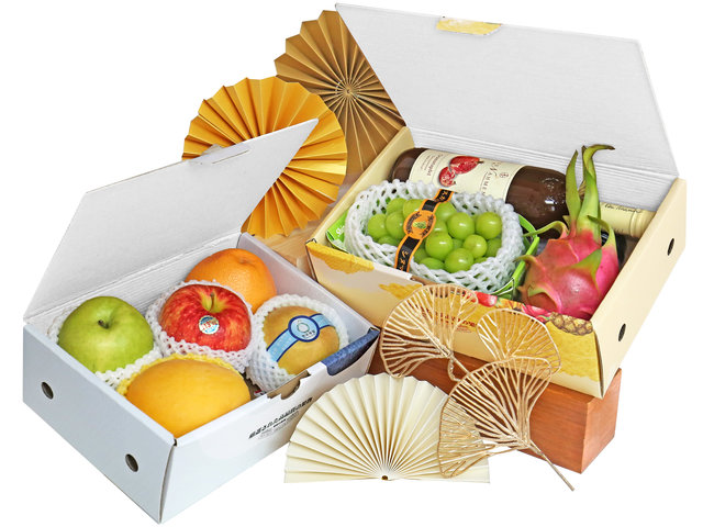 Fruit Basket - Mid Autumn Fruits Gift Box GB12 - 2MAFGB0804A4 Photo