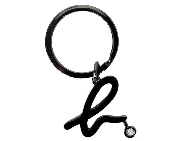 Gift Accessories - Agnès b. Bjioux b. logo key chain (Noir) - CN0525A1 Photo