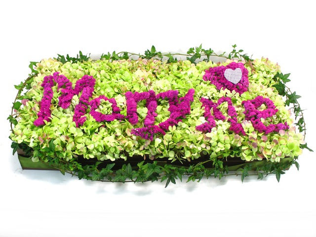 Order Flowers in Box - Customized Letter Mini-Garden 2 - L31019 Photo