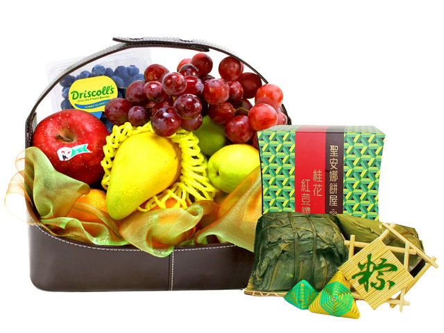 Wine n Food Hamper - Dragon Boat Festival Fruit with Rice Dumpling Business Gift Hamper DB09 - L07963 Photo